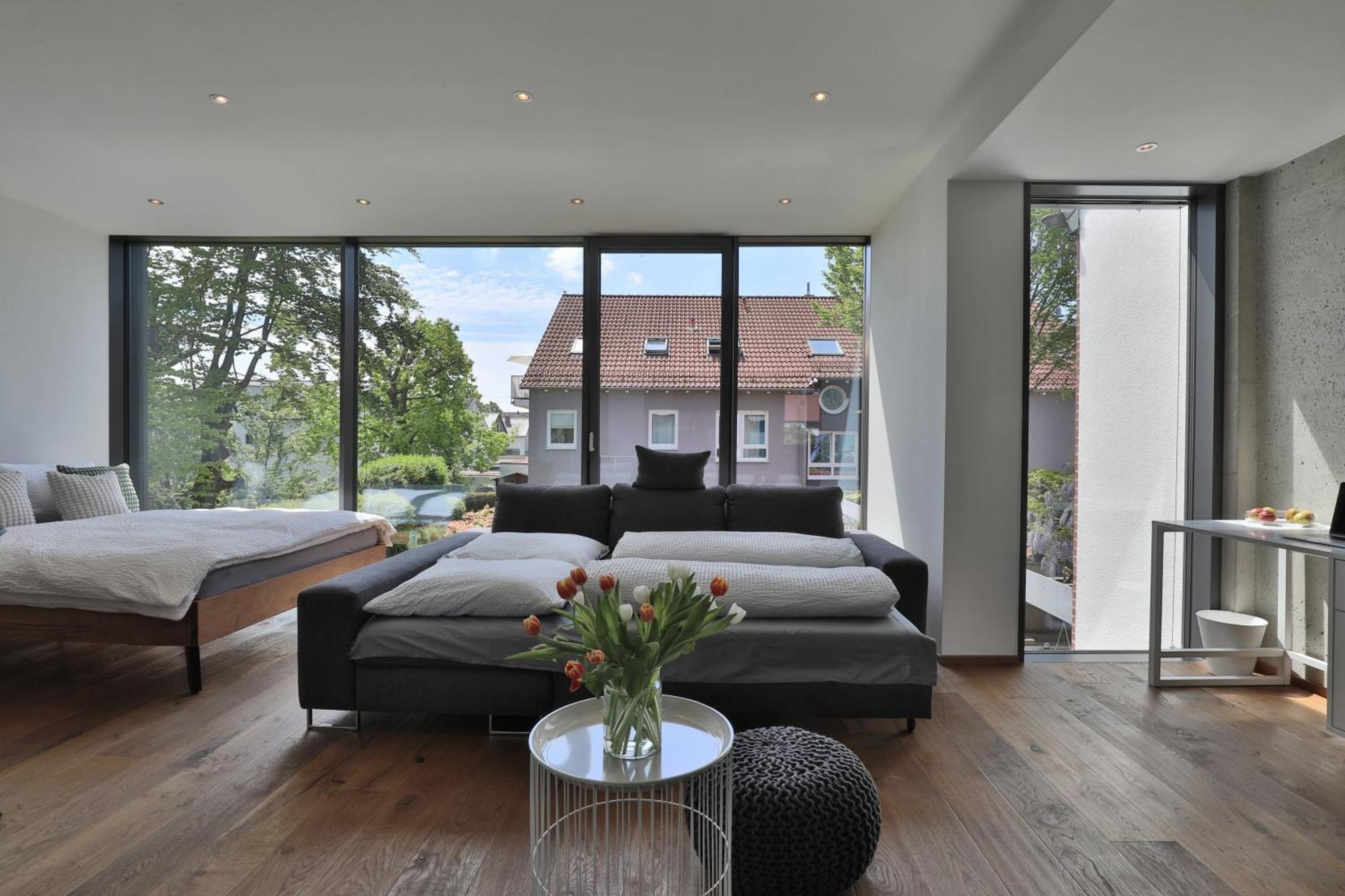 Moderne Studio-Wohnung Gersthofen Luaran gambar