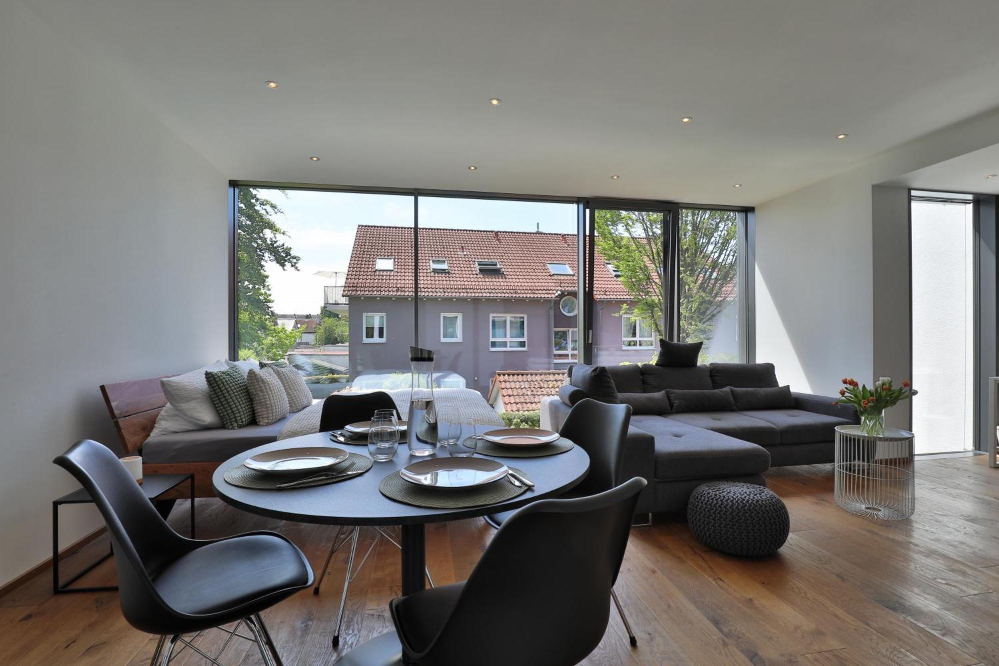 Moderne Studio-Wohnung Gersthofen Luaran gambar