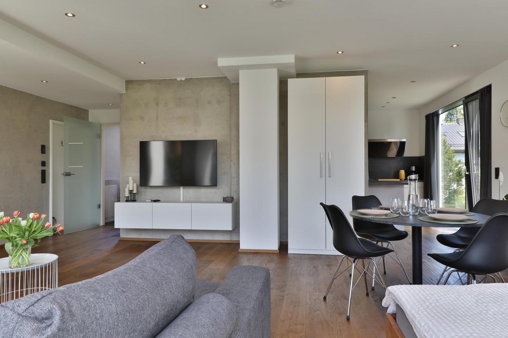 Moderne Studio-Wohnung Gersthofen Luaran gambar